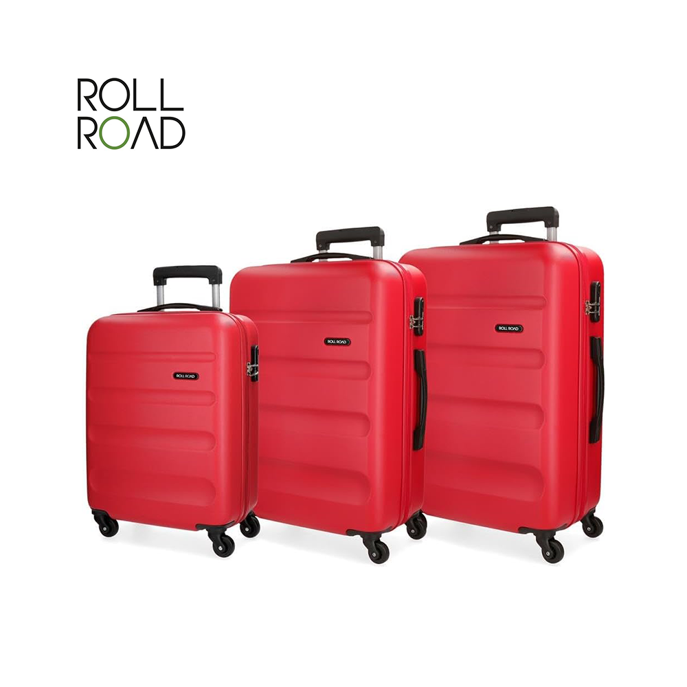 ROLL ROAD - ABS SET 3 VALIGIE CON 4 RUOTE FLEX ROLL ROAD - ABS SET 3 VALIGIE CON 4 RUOTE FLEX
