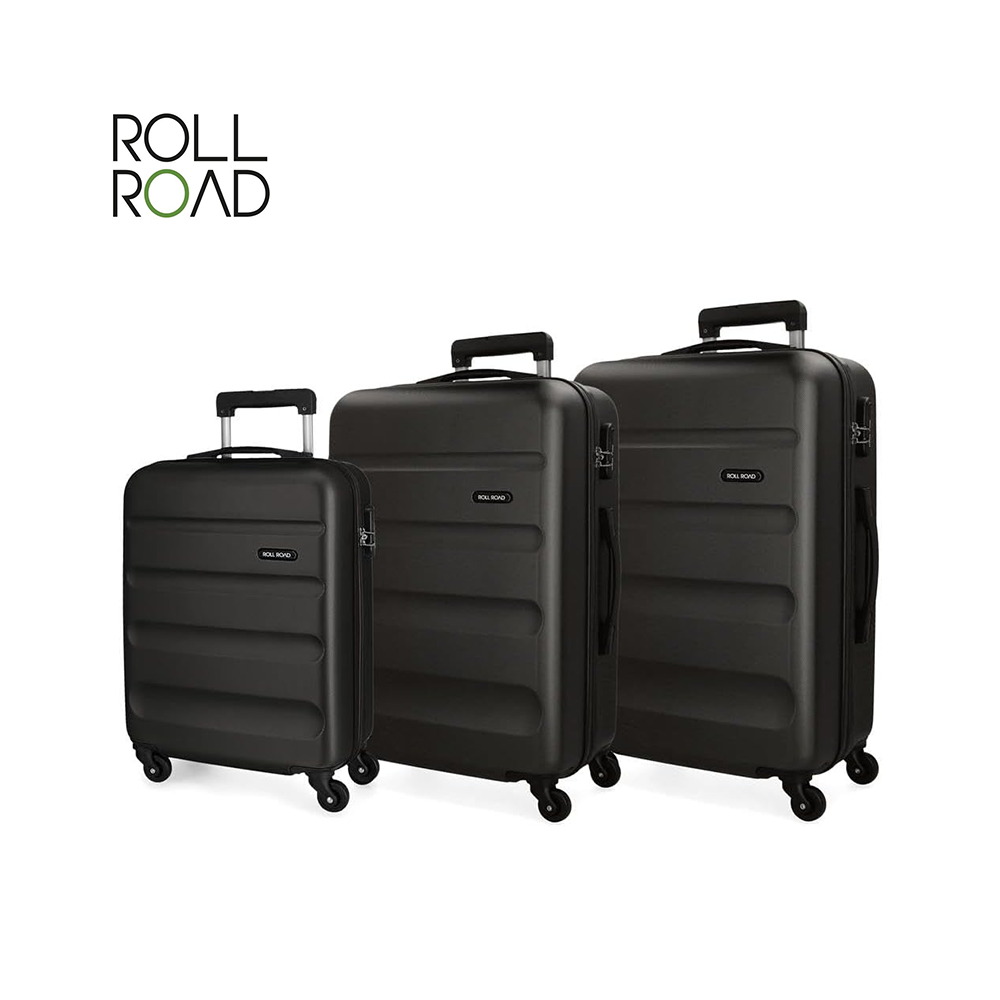 ROLL ROAD - ABS SET 3 VALIGIE CON 4 RUOTE FLEX ROLL ROAD - ABS SET 3 VALIGIE CON 4 RUOTE FLEX