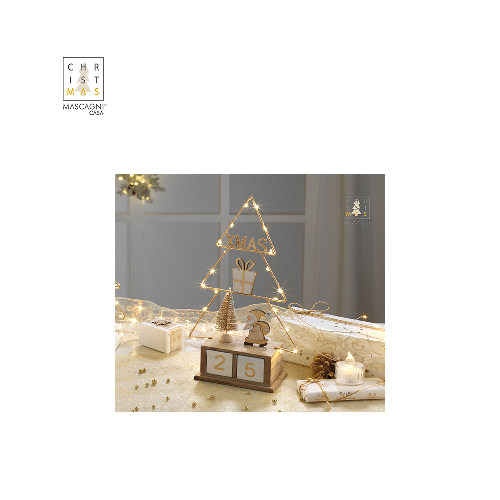 MASCAGNI - ABETE LED CON CALENDARIO H.35 MASCAGNI - ABETE LED CON CALENDARIO H.35