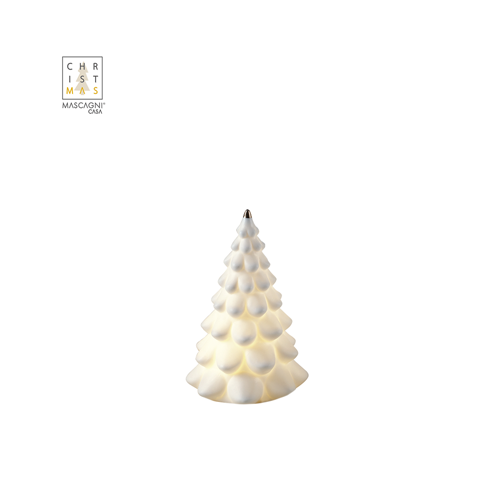 MASCAGNI - ABETE LED IN PORCELLANA H.17,5 MASCAGNI - ABETE LED IN PORCELLANA H.17,5