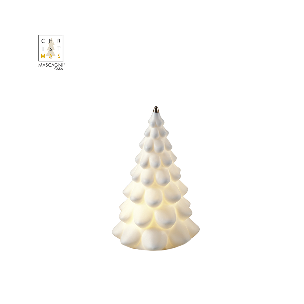 MASCAGNI - ABETE LED IN PORCELLANA H.23,5 MASCAGNI - ABETE LED IN PORCELLANA H.23,5