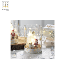 MASCAGNI - BICCHIERE LED SANTA CLAUS H.14