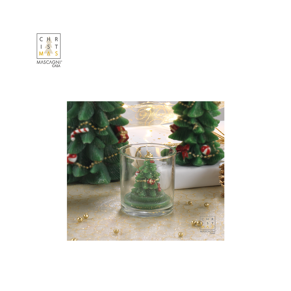 MASCAGNI - CANDELA IN BICCHIERE H.7,5 MASCAGNI - CANDELA IN BICCHIERE H.7,5