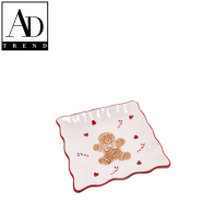 AD TREND - VASSOIO QUADRATO IN CERAMICA NATALIZIO VARI DECORI