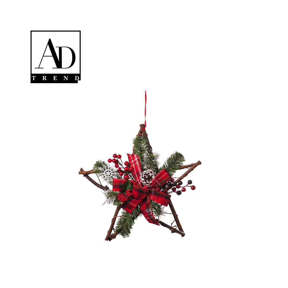 AD TREND - DECORAZIONE NATALE M.STELLA C/NASTRO AD TREND - DECORAZIONE NATALE M.STELLA C/NASTRO