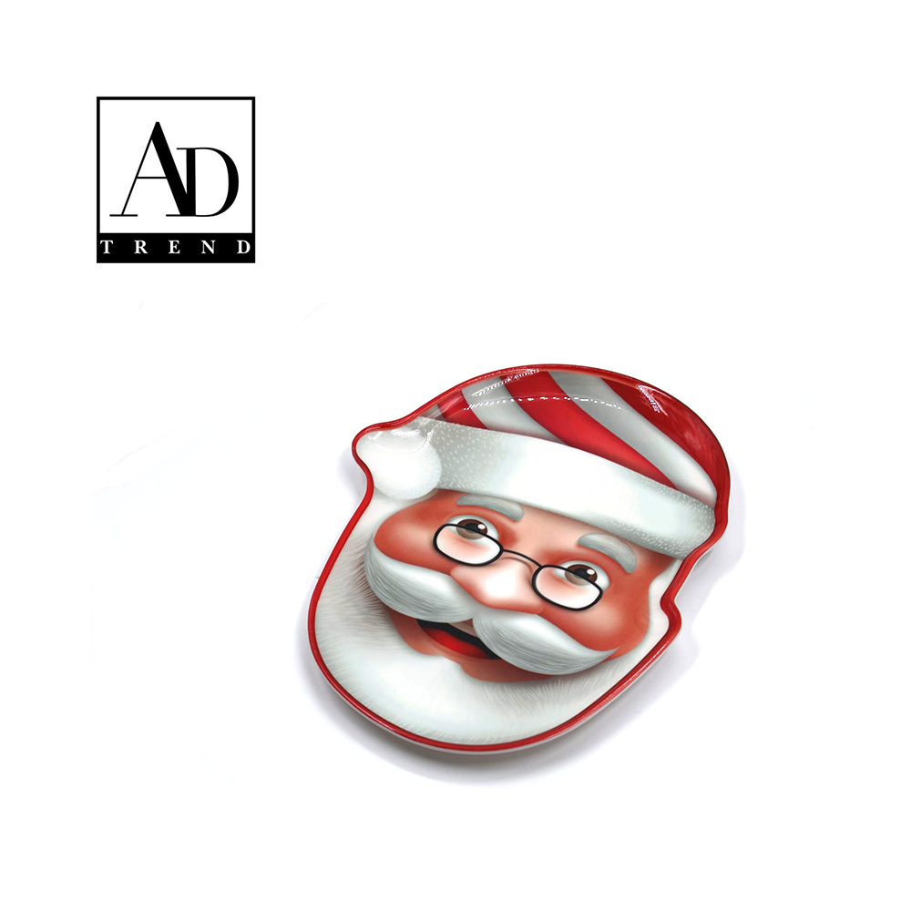 AD TREND - VASSOIO  IN MELAMIMA MOD. BABBO NATALE