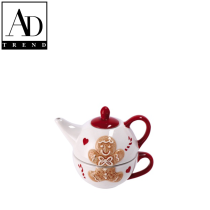AD TREND - TEIERA + TAZZA IN CERAMICA  NATALIZIA
