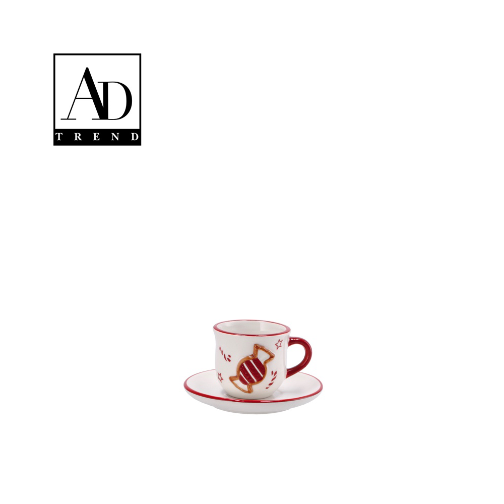 AD TREND - SERVIZIO CAFFE' CERAMICA PER 4 PERSONE AD TREND - SERVIZIO CAFFE' CERAMICA PER 4 PERSONE