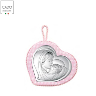 CADO' - CAPOCULLA A FORMA DI CUORE ICONA MADONNA C/BAMBINO