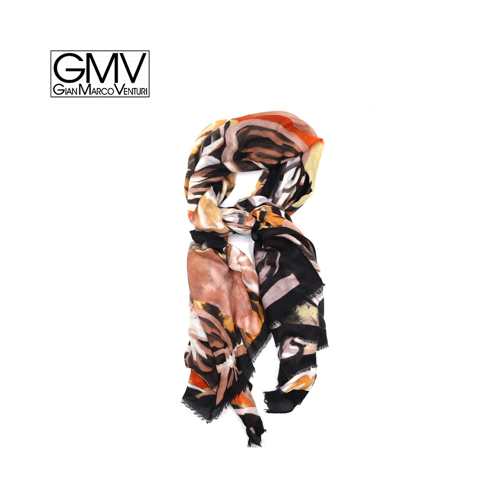 Sciarpa Corta Donna KOFUN In Poliestere Effetto Seta - Foulard Stampato Leopardo Cenere - Multiuso Per Collo, Capelli E Borsa - 110x33 Cm