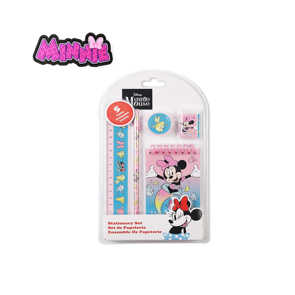MINNIE - SET DI CANCELLERIA COMPOSTO DA 5 PZ MINNIE - SET DI CANCELLERIA COMPOSTO DA 5 PZ
