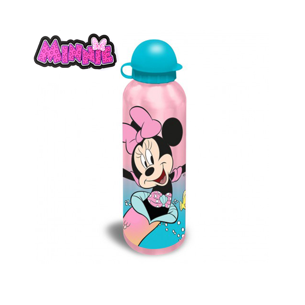 MINNIE - BORRACCIA IN ALLUMINIO 500ML ASSORTITO IN 3 DISEGNI