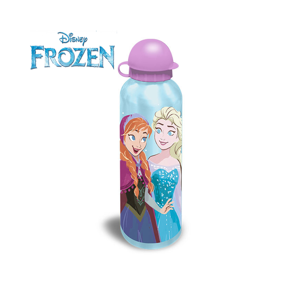 FROZEN - BORRACCIA IN  ALLUMINIO 500ML ASSORTITO IN 3 DISEGNI