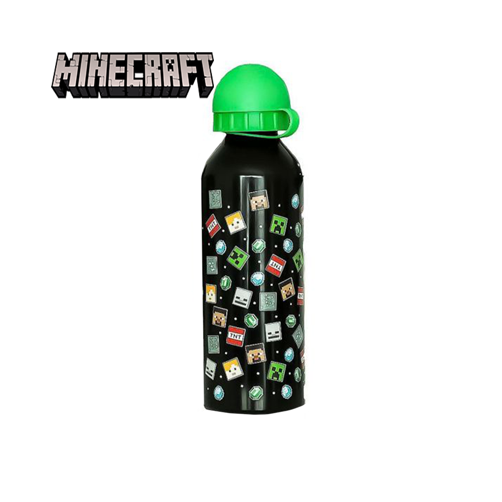 MINECRAFT - BORRACCIA IN ALLUMINIO 500ML ASS. IN 3 DISEGNI