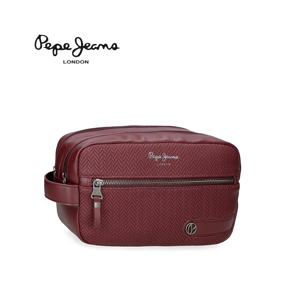 PEPE JEANS - NECESSAIRE 2 CERNIERE "SPRIG" BORDEAUX PEPE JEANS - NECESSAIRE 2 CERNIERE "SPRIG" BORDEAUX