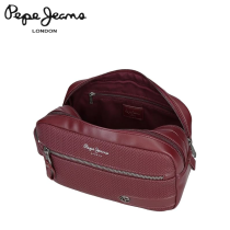 PEPE JEANS - NECESSAIRE 2 CERNIERE "SPRIG" BORDEAUX