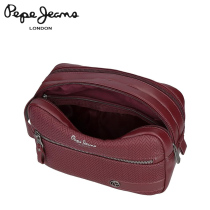 PEPE JEANS - NECESSAIRE 2 CERNIERE "SPRIG" BORDEAUX