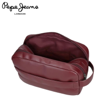 PEPE JEANS - NECESSAIRE 2 CERNIERE "SPRIG" BORDEAUX