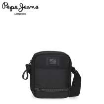 PEPE JEANS - TRACOLLA 2 CERNIERE STRATFORD NERO