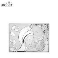 ATELIER - ICONA SACRA FAMIGLIA ALBERO DELLA VITA SABBIATO LUCIDO
