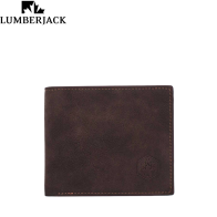 LUMBERJACK - PORTAFOGLIO UOMO CON PORTA DOCUMENTI IN PELLE