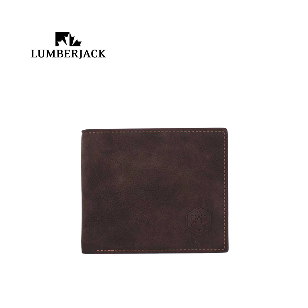 LUMBERJACK - PORTAFOGLIO UOMO CON PORTA DOCUMENTI IN PELLE