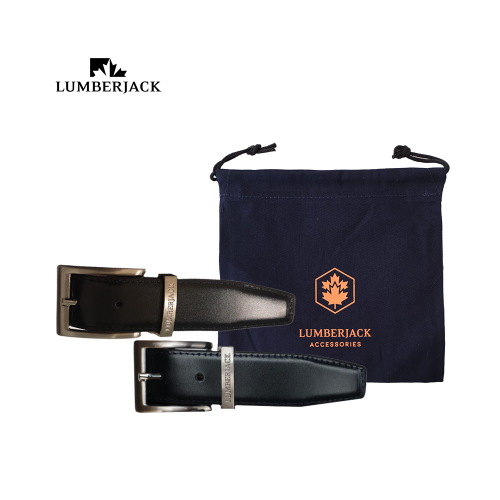 LUMBERJACK - CINTURA UOMO IN PELLE DOUBLE FACE LUMBERJACK - CINTURA UOMO IN PELLE DOUBLE FACE