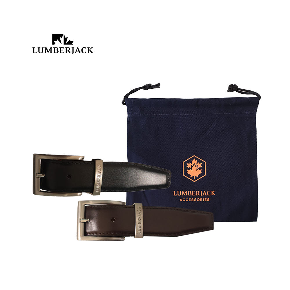 LUMBERJACK - CINTURA UOMO IN PELLE DOUBLE FACE LUMBERJACK - CINTURA UOMO IN PELLE DOUBLE FACE