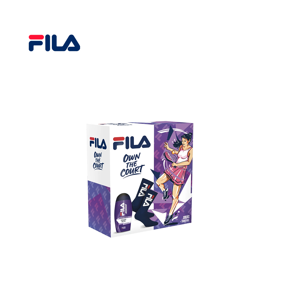 FILA - COFANETTO REGALO DONNA CALZINI + DOCCIA SHAMPOO POWER BLISS 250 ML FILA - COFANETTO REGALO DONNA CALZINI + DOCCIA SHAMPOO POWER BLISS 250 ML