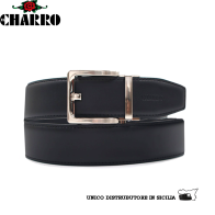 EL CHARRO - CINTURA IN TPU (POLIURETANO TERMOPLASTICO) FIBBIA NICKEL SATINATO A SCORRIMENTO