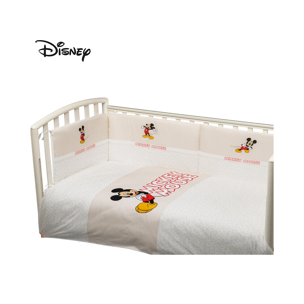DISNEY BABY - TRAPUNTA E PARACOLPI COMPLETO DI LENZUOLO SOPRA, SOTTO E FEDERA KIT 5 PZ MICKEY MOUSE DISNEY BABY - TRAPUNTA E PARACOLPI COMPLETO DI LENZUOLO SOPRA, SOTTO E FEDERA KIT 5 PZ MICKEY MOUSE