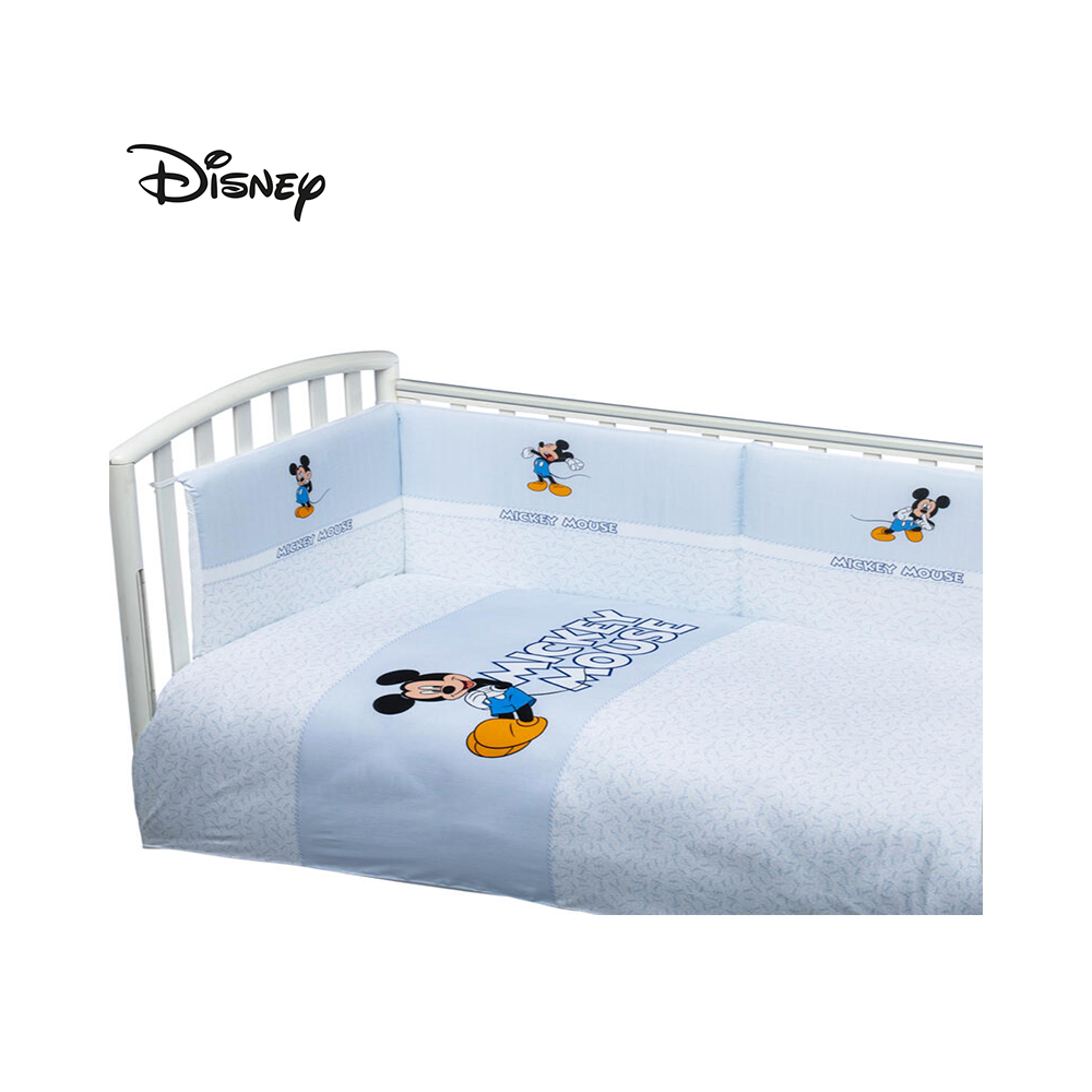 DISNEY BABY - TRAPUNTA E PARACOLPI COMPLETO DI LENZUOLO SOPRA, SOTTO E FEDERA KIT 5 PZ MICKEY MOUSE DISNEY BABY - TRAPUNTA E PARACOLPI COMPLETO DI LENZUOLO SOPRA, SOTTO E FEDERA KIT 5 PZ MICKEY MOUSE