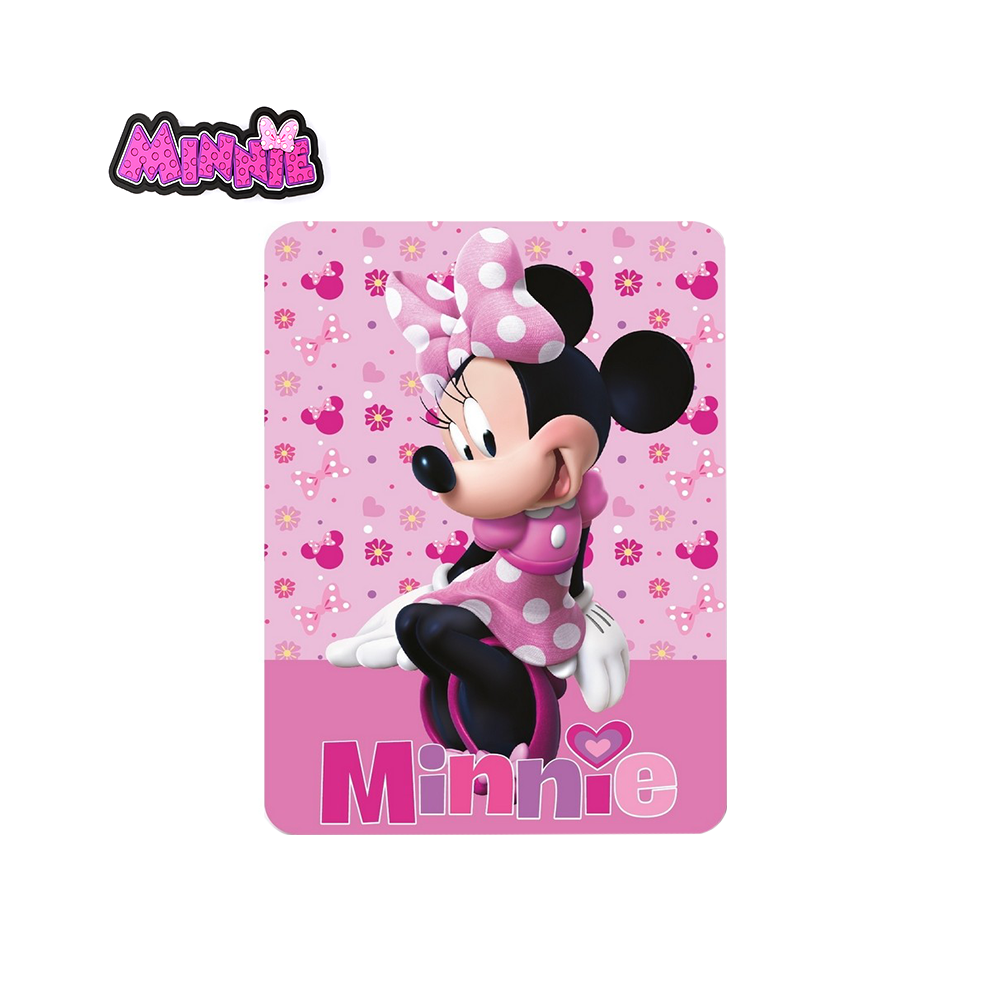 DISNEY - COPERTINA PLAID SOFT IN PILE MINNIE MOUSE