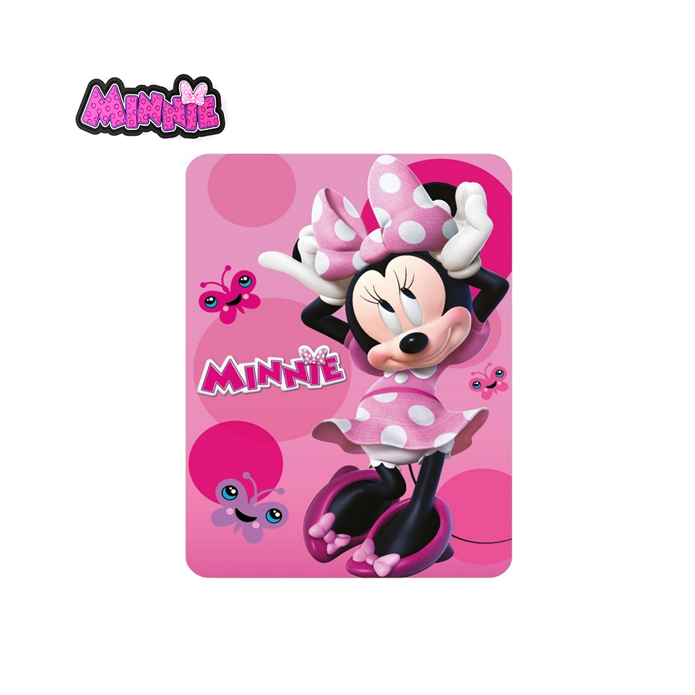 DISNEY - COPERTINA PLAID SOFT IN PILE MINNIE MOUSE