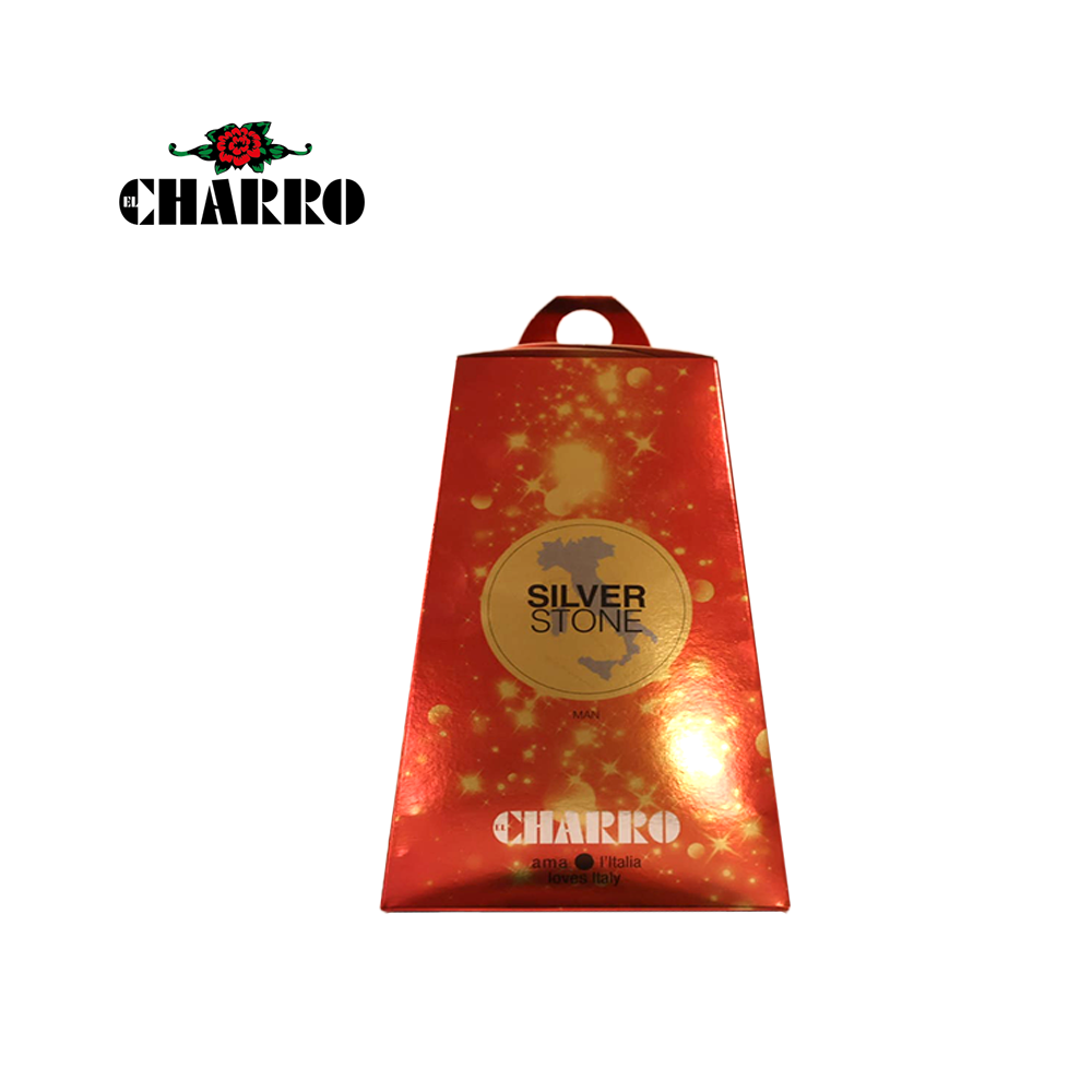 EL CHARRO CONFEZIONE REGALO UOMO PANETTONE SILVER STONE DEO 100ML + BS 200 ML