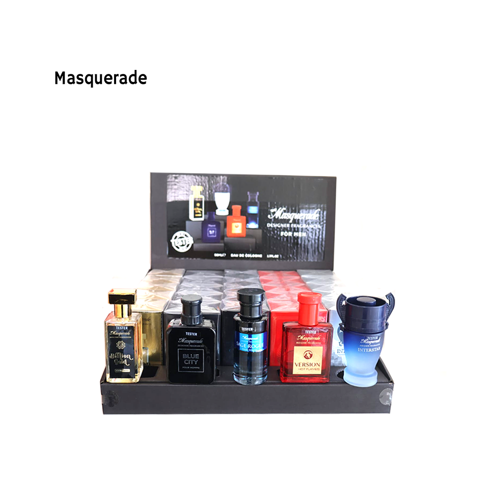 MASQUERADE FRAGANZE EQUIVALENTI UOMO EXPO DA 25 EDC + 5 TESTER  (DA 50 ML CAD)