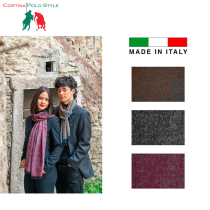 CORTINA POLO STYLE STOLA UNISEX JACQUARD CM 60x190 MADE IN ITALY