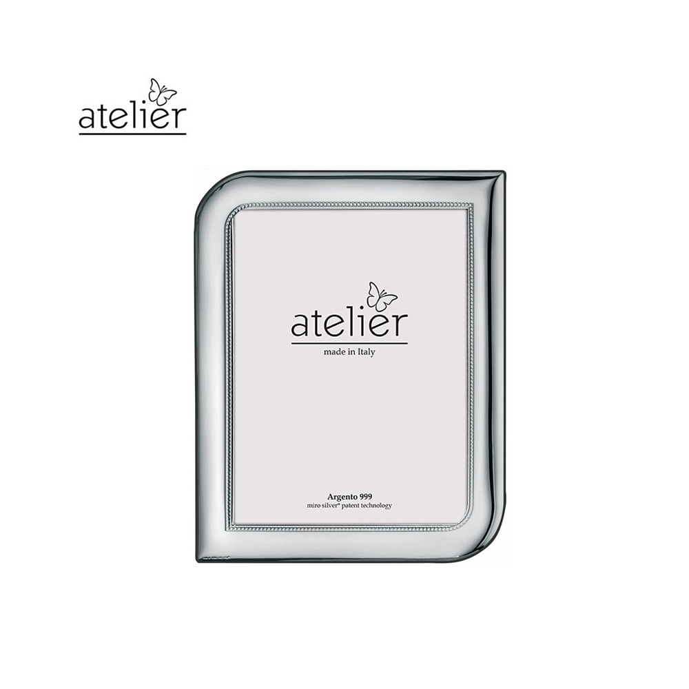 ATELIER - PORTAFOTO LINEA GOCCIA CLASSICA IN ARGENTO LAMINATO