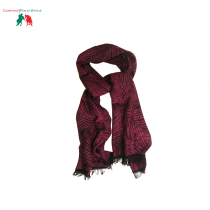 CORTINA POLO STYLE STOLA FOGLIA UNISEX CM 60x190 MADE IN ITALY