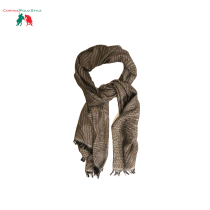 CORTINA POLO STYLE STOLA FOGLIA UNISEX CM 60x190 MADE IN ITALY