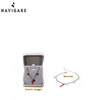 NAVIGARE BRACCIALE DONNA CON PENDENTI CUORI E CORNO IN SCATOLA OMAGGIO E SHOPPER GRIFFATE