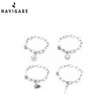 NAVIGARE BRACCIALE DONNA CON PENDENTE IN SCATOLA OMAGGIO E SHOPPER GRIFFATE