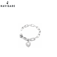 NAVIGARE BRACCIALE DONNA CON PENDENTE IN SCATOLA OMAGGIO E SHOPPER GRIFFATE