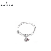 NAVIGARE BRACCIALE DONNA CON PENDENTE IN SCATOLA OMAGGIO E SHOPPER GRIFFATE