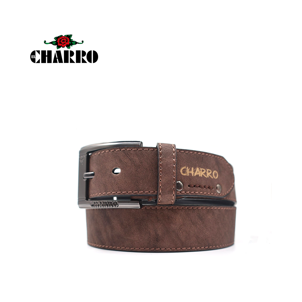 EL CHARRO - CINTURA UOMO SINTETICO FODERA PELLE*