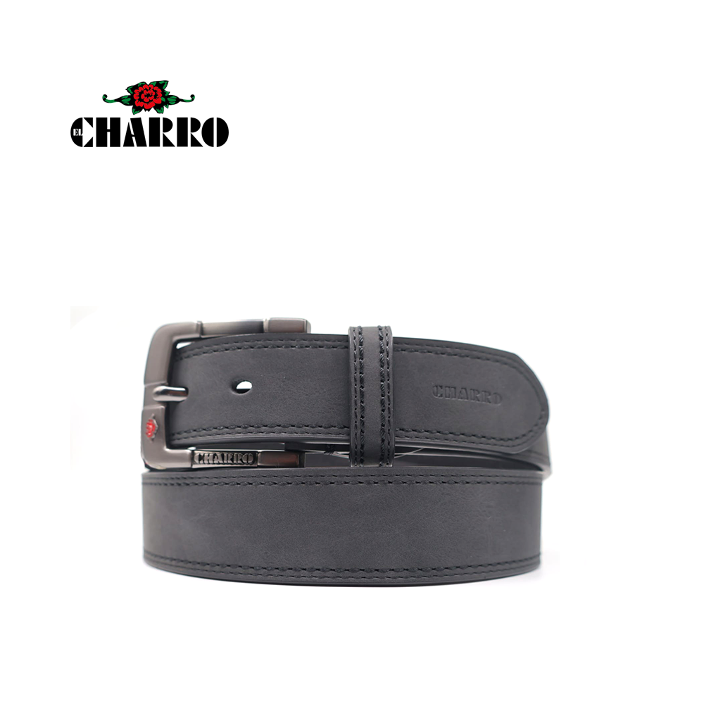 EL CHARRO - CINTURA UOMO SINTETICO FODERA PELLE*