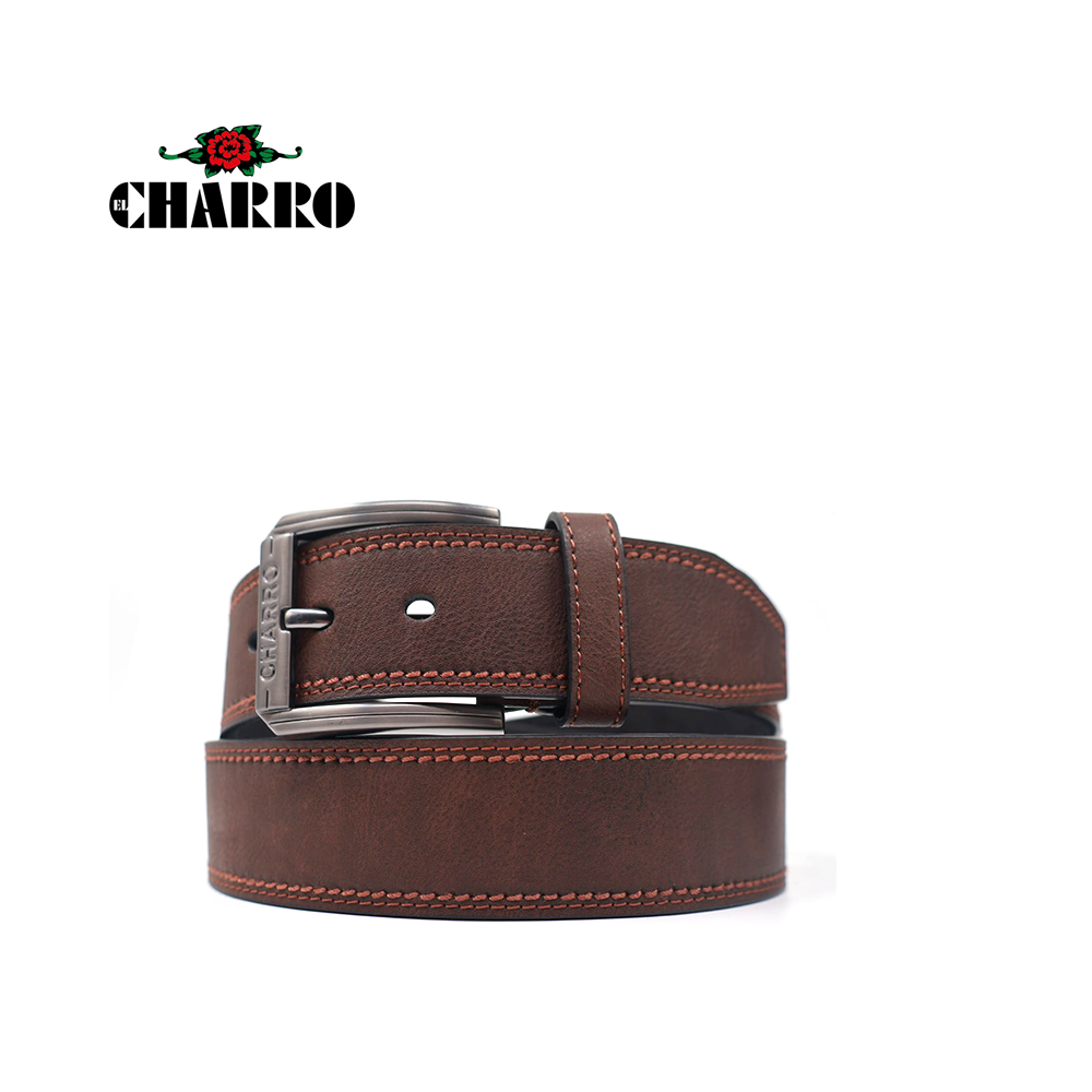 EL CHARRO - CINTURA UOMO SINTETICO FODERA PELLE*