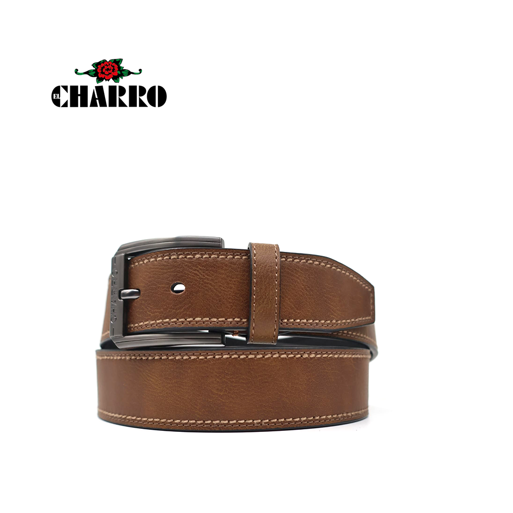 EL CHARRO - CINTURA UOMO SINTETICO FODERA PELLE*