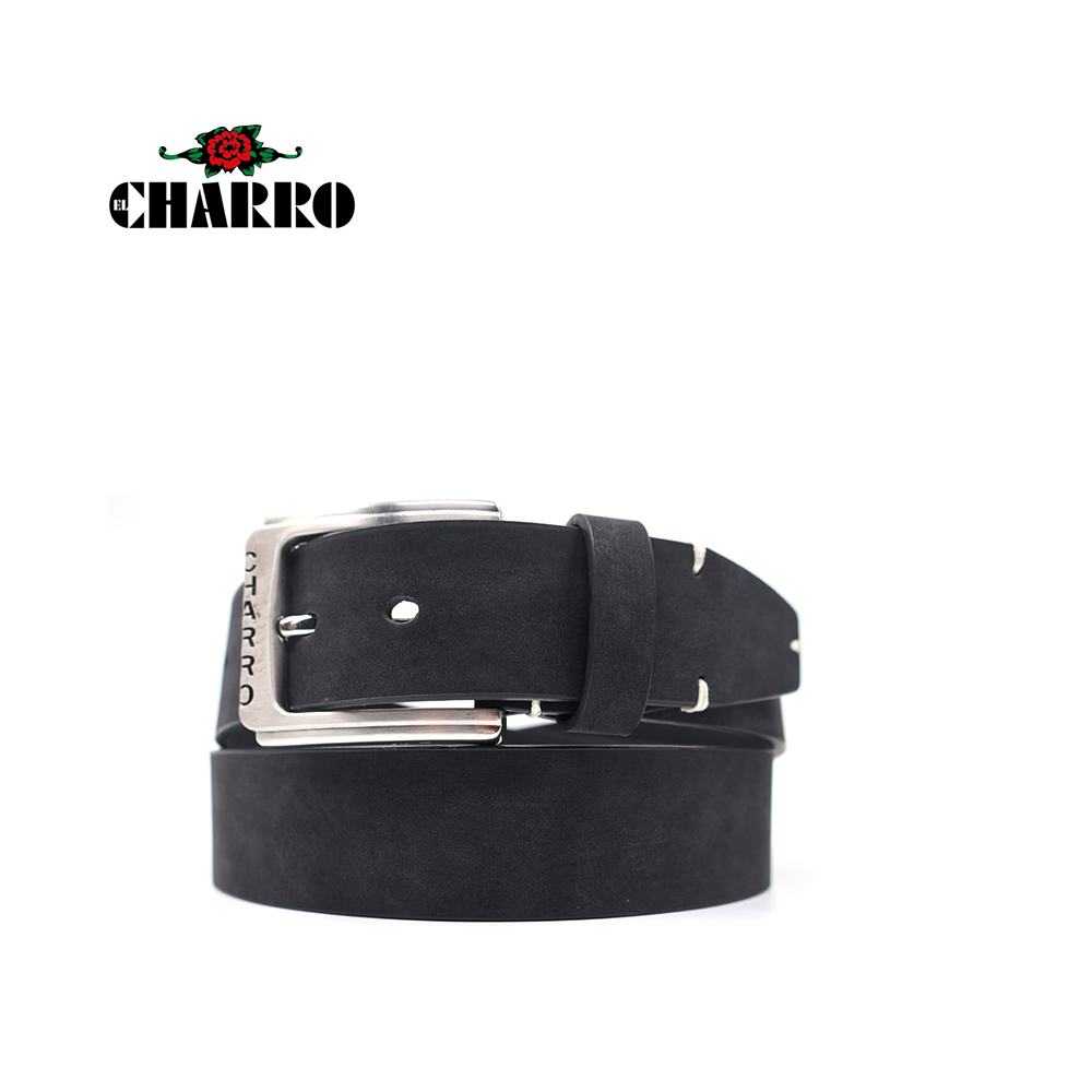 EL CHARRO - CINTURA UOMO SINTETICO FODERA PELLE*
