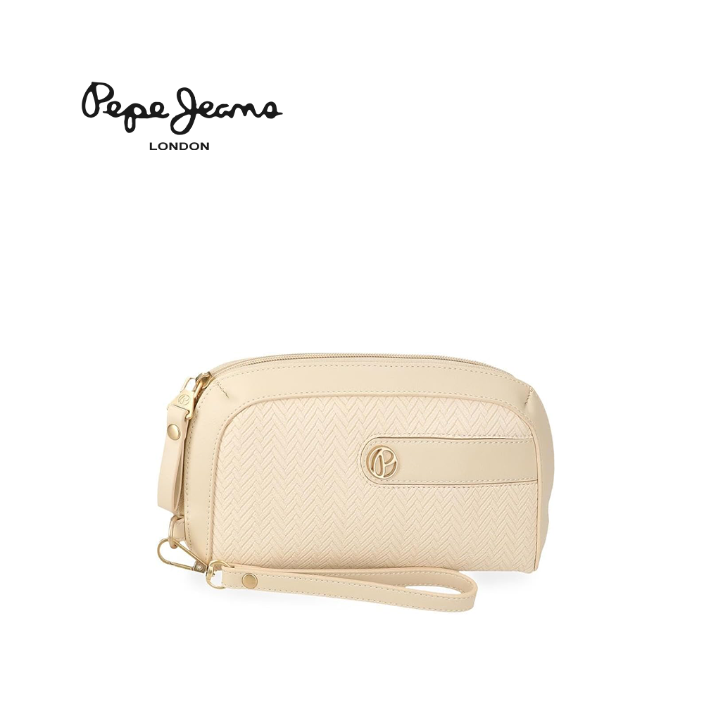 PEPE JEANS - BORSELLO A MANO DONNA CON MANIGLIA LATERALE DA POLSO LINEA "SPRIG"